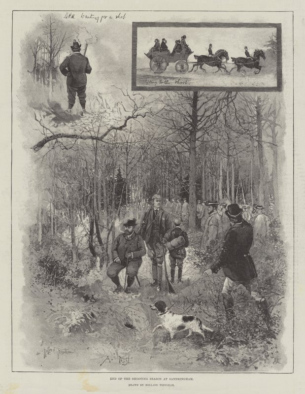 Ende der Jagdsaison in Sandringham von Joseph Holland Tringham