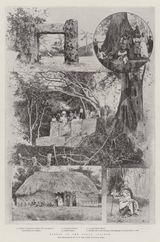 Szenen auf den Tonga-Inseln von Joseph Holland Tringham