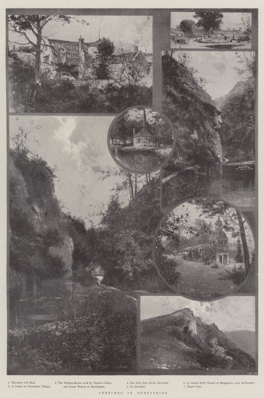 Skizzen in Derbyshire von Joseph Holland Tringham