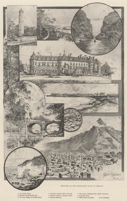 Skizzen an der Nordwestküste Irlands von Joseph Holland Tringham