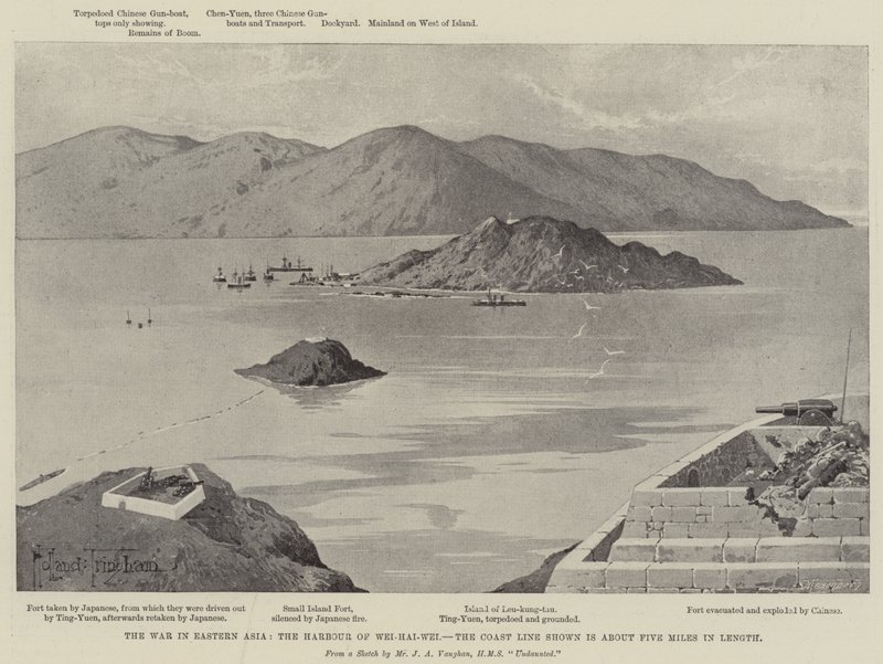 Der Krieg in Ostasien, der Hafen von Wei-hai-Wei von Joseph Holland Tringham