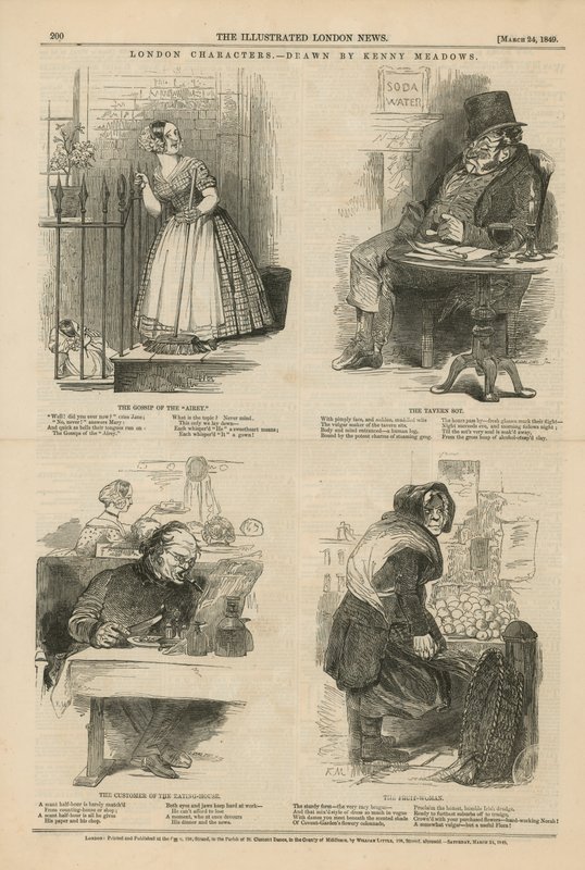 Londoner Charaktere von Joseph Kenny Meadows