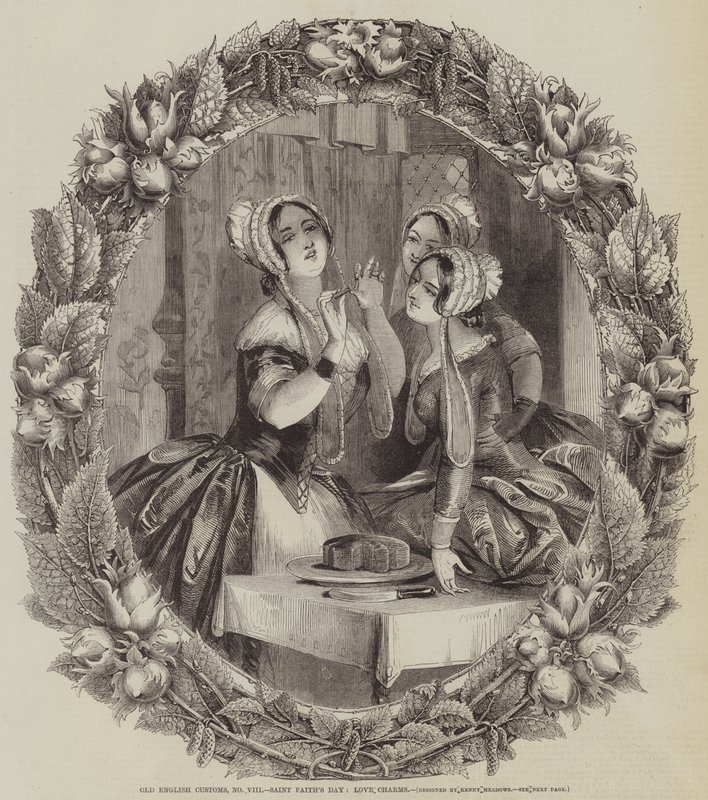 Alte englische Bräuche, Saint Faiths Day, Liebeszauber von Joseph Kenny Meadows