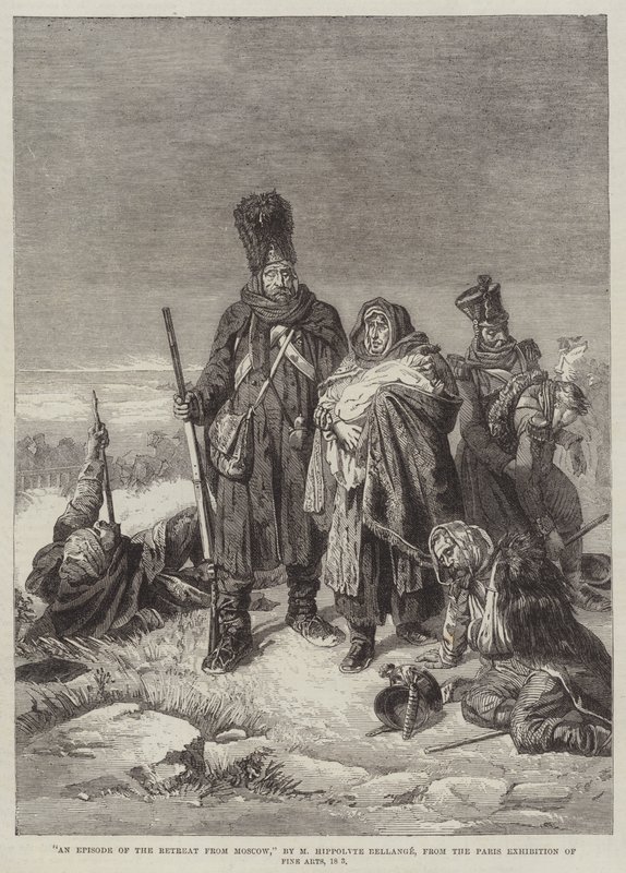 Eine Episode des Rückzugs aus Moskau von Joseph Louis Hippolyte Bellange