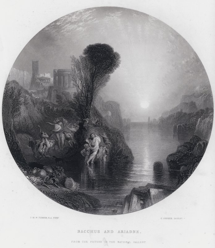 Bacchus und Ariadne (Stich) von Joseph Mallord William (after) Turner