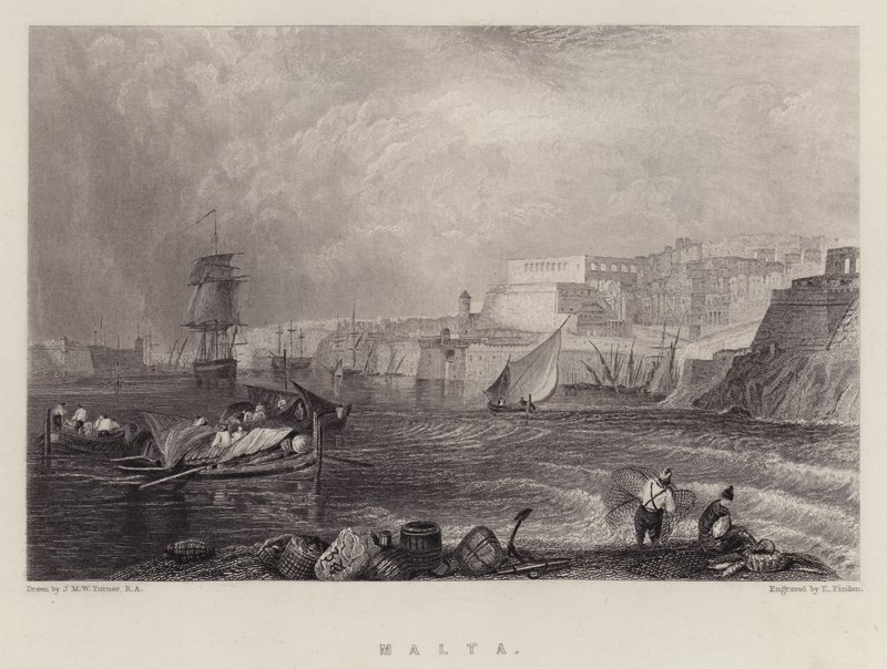 Malta von Joseph Mallord William (after) Turner