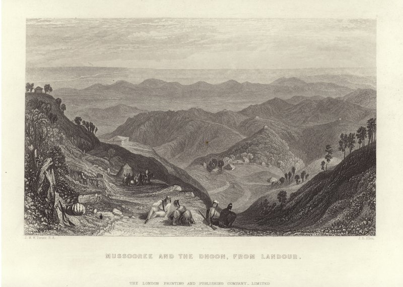 Mussooree und der Dhoon von Joseph Mallord William Turner