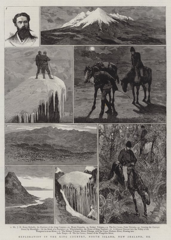 Erkundung im King Country, Nordinsel, Neuseeland, III von Joseph Nash