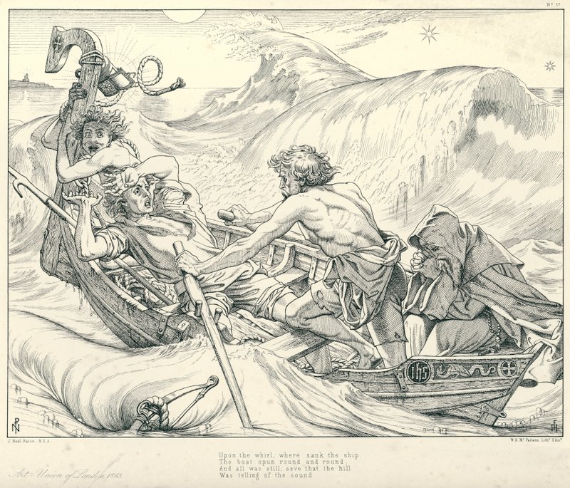 Illustration für Coleridges Rime of The Ancient Mariner von Joseph Noel (after) Paton