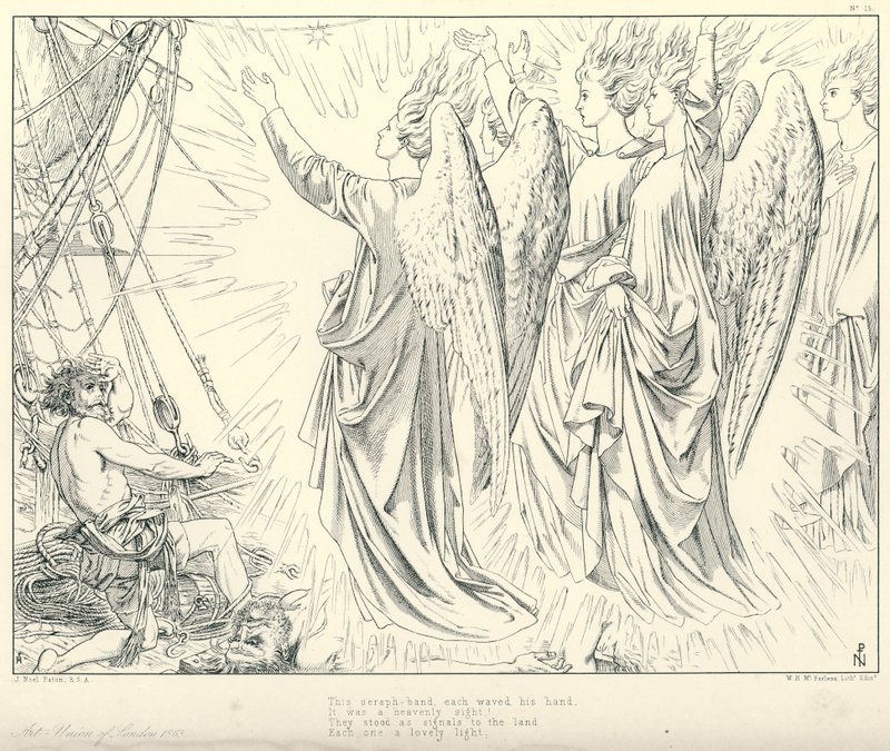 Illustration zu Coleridges Rime of The Ancient Mariner von Joseph Noel (after) Paton