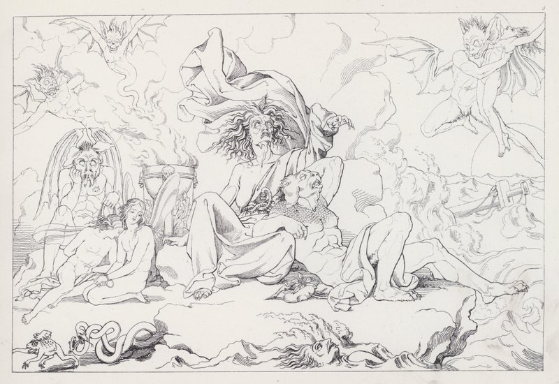 Der Sturm, Akt I, Szene 2 von Joseph Noel after Paton