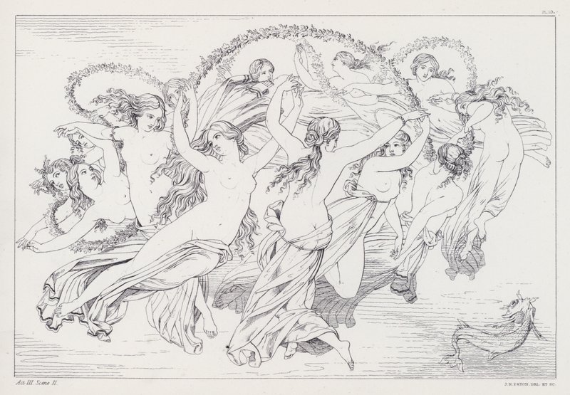 Shelleys Prometheus Unbound, Akt III, Szene 2 von Joseph Noel after Paton
