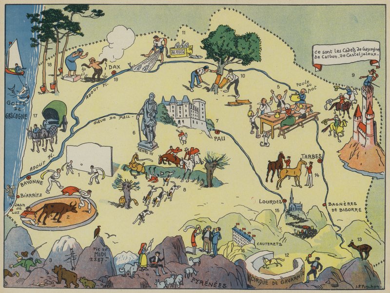 Gascogne-Béarn von Joseph Porphyre Pinchon