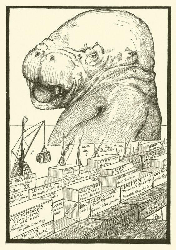 Das Tier, das aus dem Meer kam (Gravur) von Joseph Rudyard (after) Kipling