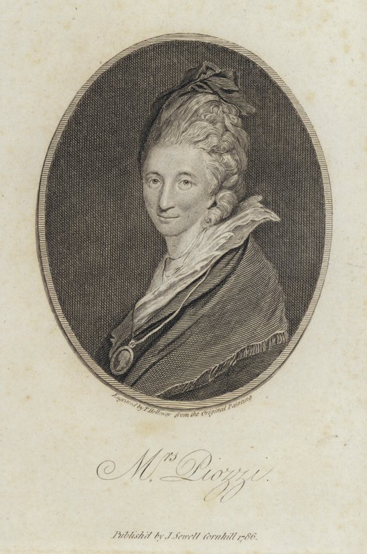 Hester Lynch Piozzi, walisische Tagebuchschreiberin und Autorin von Joshua (after) Reynolds