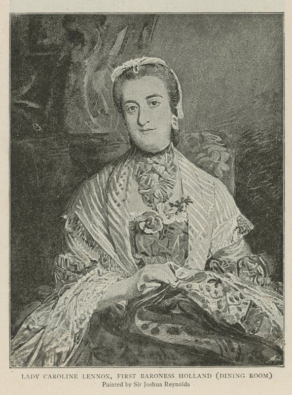 Lady Caroline Lennox, Erste Baronin Holland von Joshua Reynolds