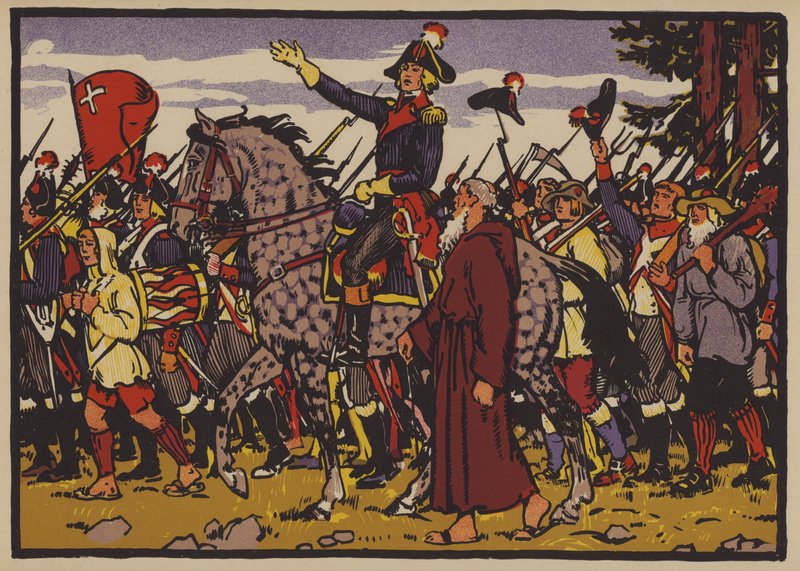 Alois von Reding und der Widerstand von Schwyz gegen die von der Revolutionären Frankreich auferlegte Helvetische Republik von Jules Courvoisier