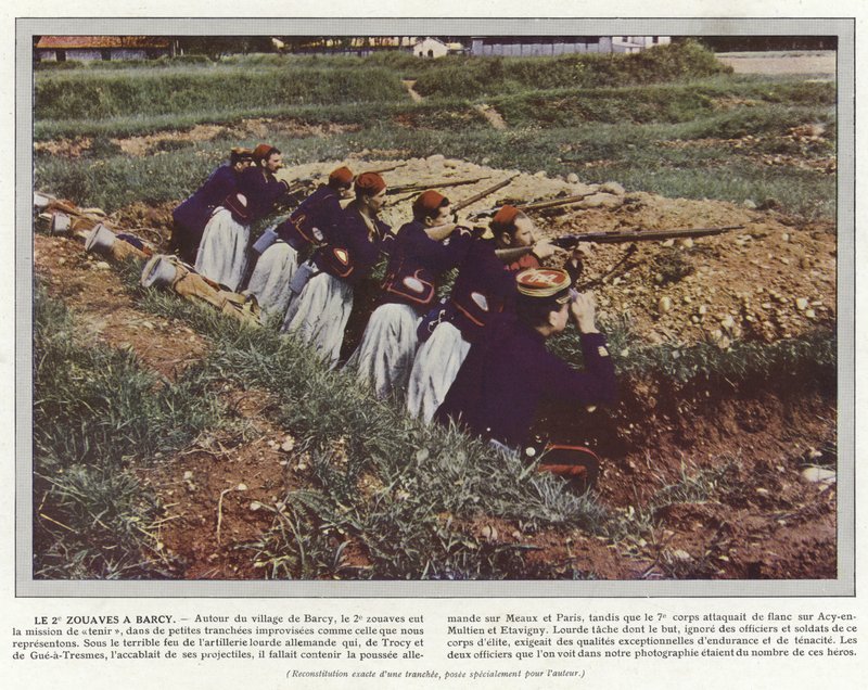 Le 2e Zouaves a Barcy von Jules Gervais Courtellemont