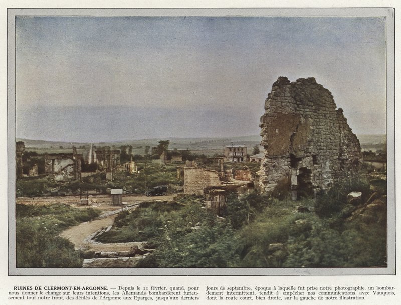 Ruinen von Clermont-En-Argonne von Jules Gervais Courtellemont