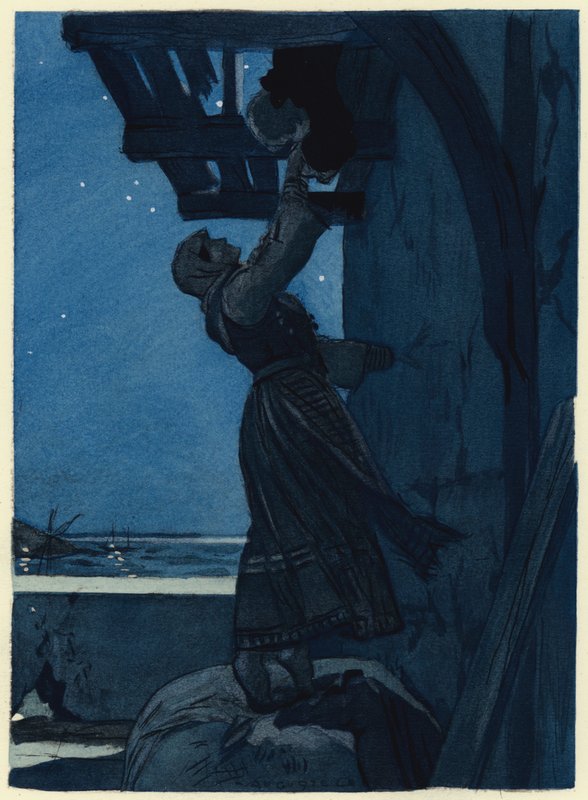 Illustration für die Memoiren von Casanova von Jules Marie Auguste Leroux