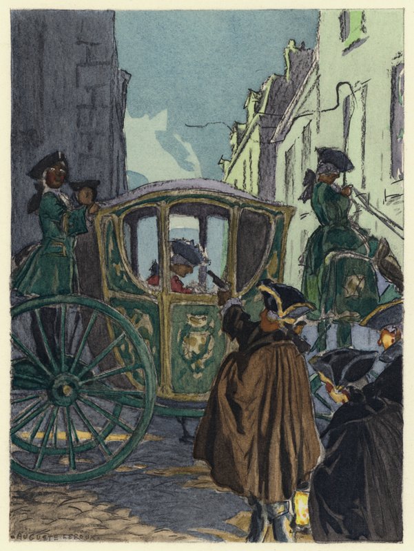 Illustration für die Memoiren von Casanova von Jules Marie Auguste Leroux
