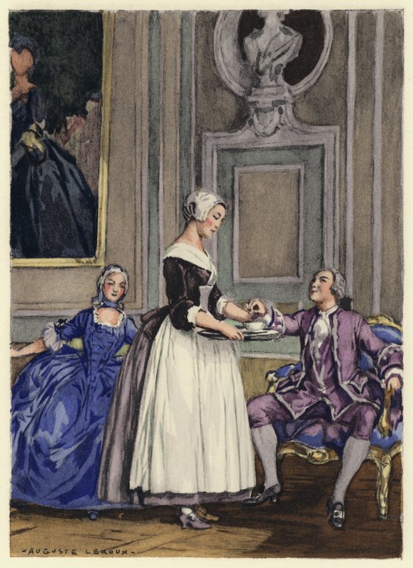 Illustration für die Memoiren von Casanova von Jules Marie Auguste Leroux
