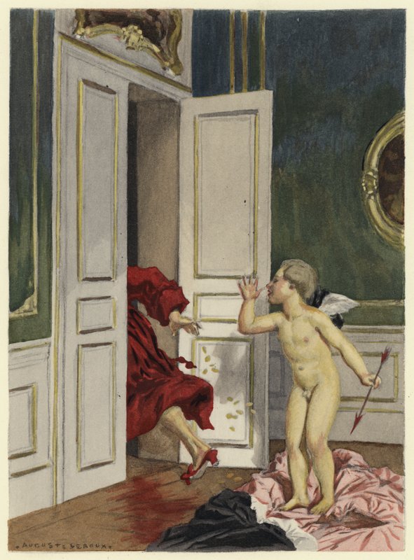 Illustration für die Memoiren von Casanova von Jules Marie Auguste Leroux