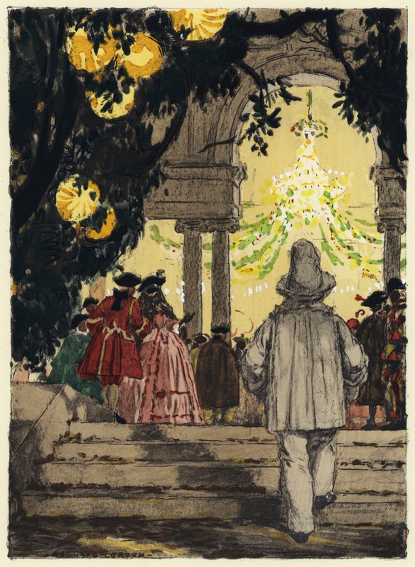 Illustration für die Memoiren von Casanova von Jules Marie Auguste Leroux