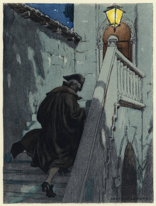 Illustration für die Memoiren von Casanova von Jules Marie Auguste Leroux