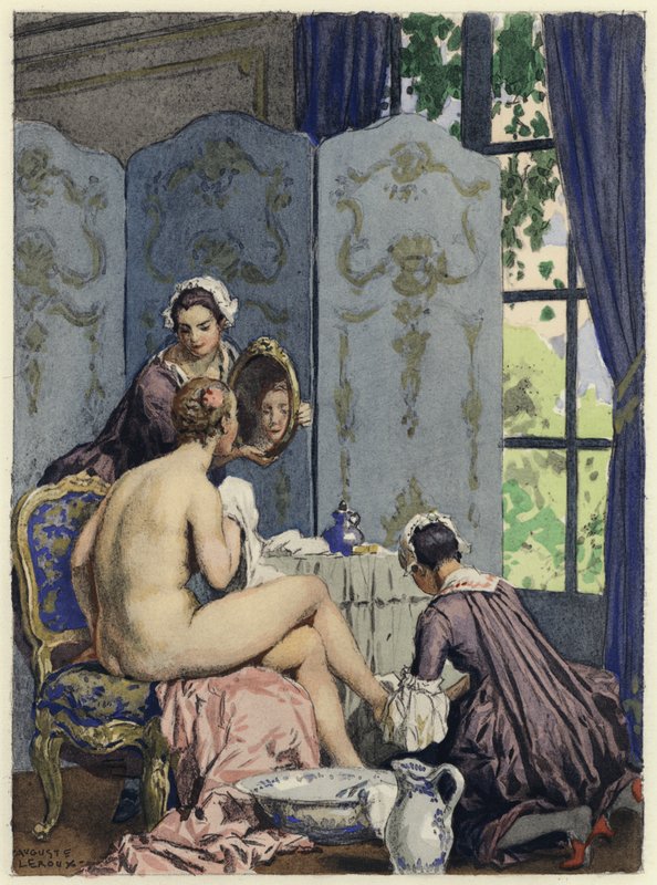 Illustration für die Memoiren von Casanova von Jules Marie Auguste Leroux