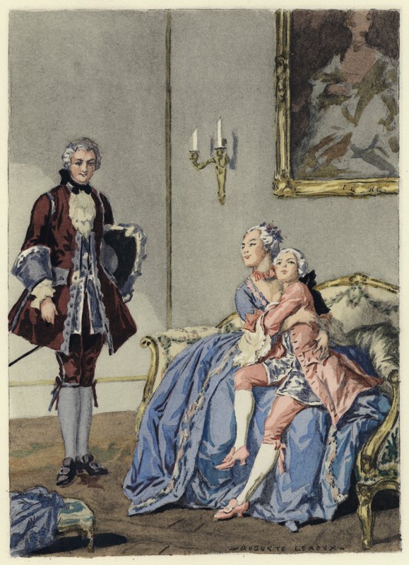 Illustration für die Memoiren von Casanova von Jules Marie Auguste Leroux