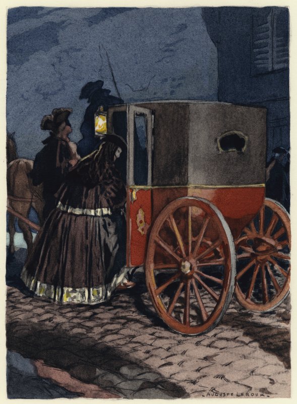 Illustration für die Memoiren von Casanova von Jules Marie Auguste Leroux