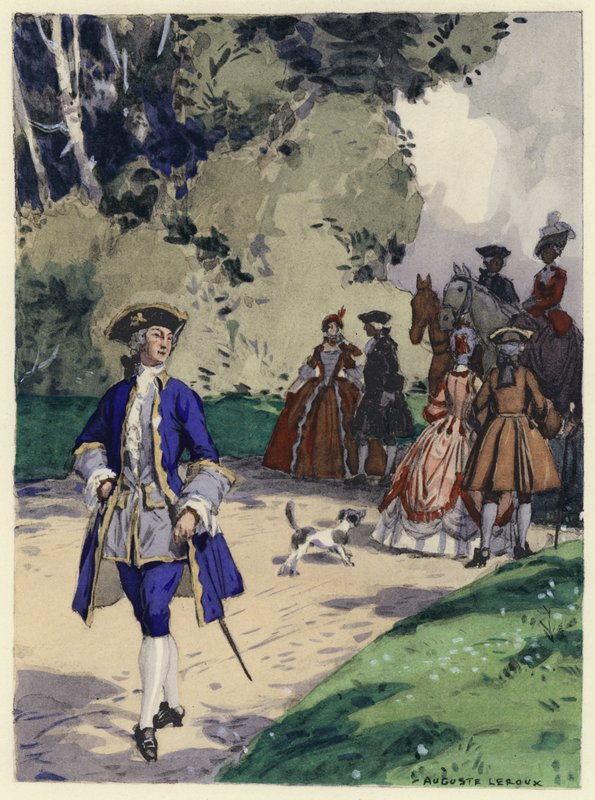 Illustration für die Memoiren von Casanova von Jules Marie Auguste Leroux