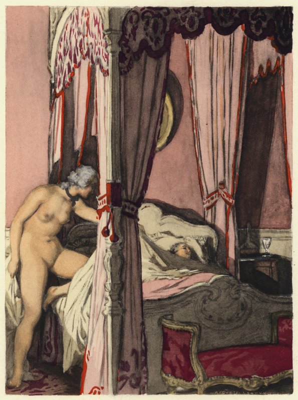 Illustration für die Memoiren von Casanova von Jules Marie Auguste Leroux
