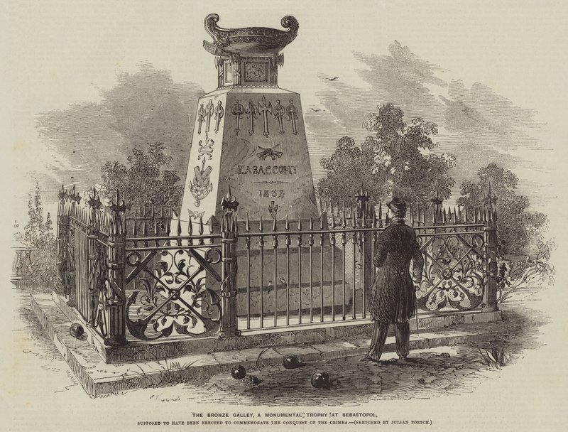 Die bronzene Galeere, ein monumentales Trophäe in Sebastopol von Julian Portch