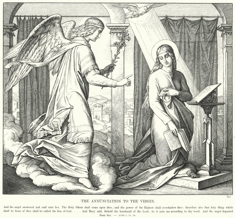 Die Verkündigung an die Jungfrau von Julius (after) Schnorr von Carolsfeld