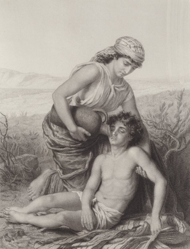 Hagar und Ismael von Karl Wilhelm Friedrich Bauerle