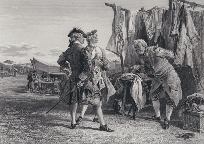 Illustration zu Der Pirat von Sir Walter Scott (Stich) von Keeley Halswelle