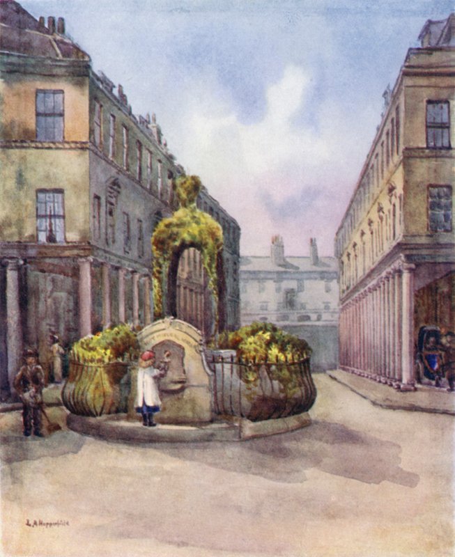 Bath Street und Mineralwasserbrunnen von Laura Annie Happerfield