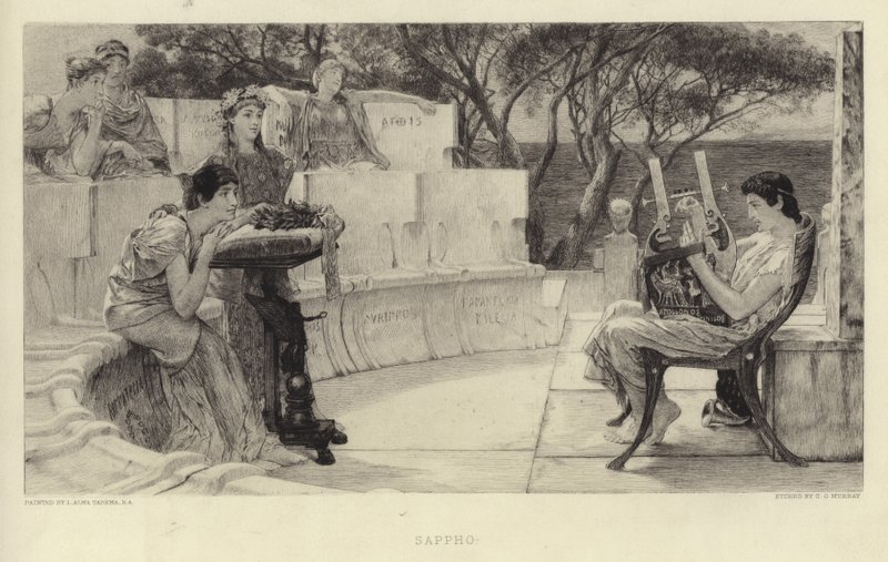 Sappho von Lawrence Alma-Tadema