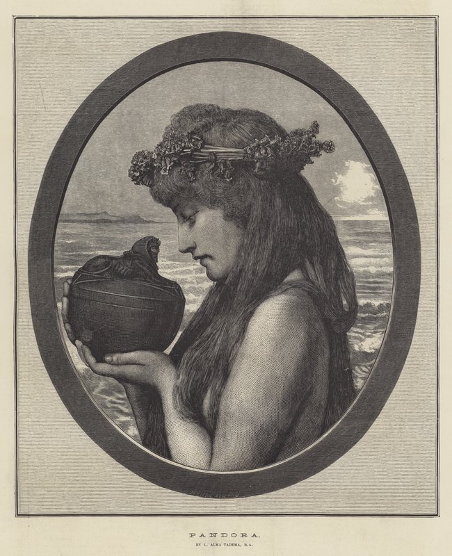 Pandora von Lawrence Alma-Tadema