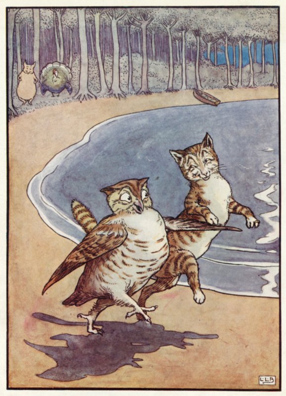 Die Eule und die Pussy-Cat von Leonard Leslie Brooke