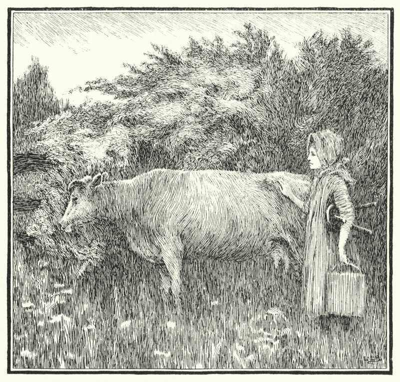 Kuschelige Kuh, lass deine Milch herunter von Leonard Leslie Brooke