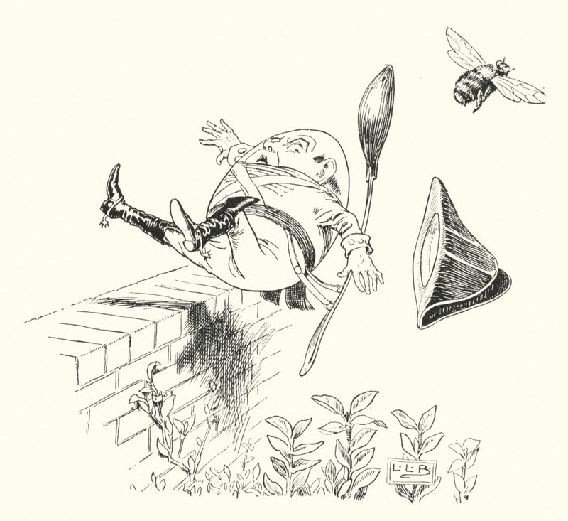 Humpty Dumpty saß auf einer Mauer von Leonard Leslie Brooke
