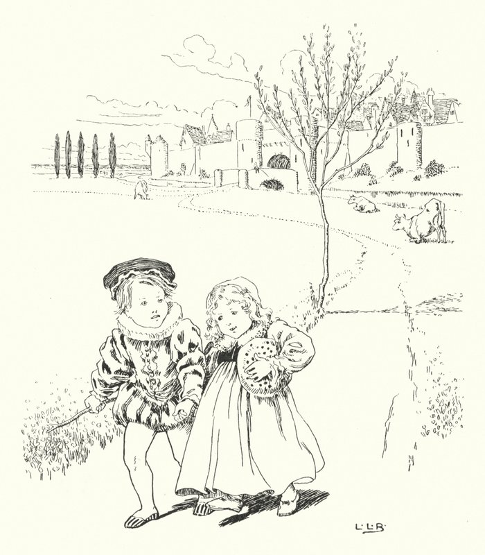 Zum Markt, zum Markt, um ein Pflaumenbrötchen zu kaufen von Leonard Leslie Brooke