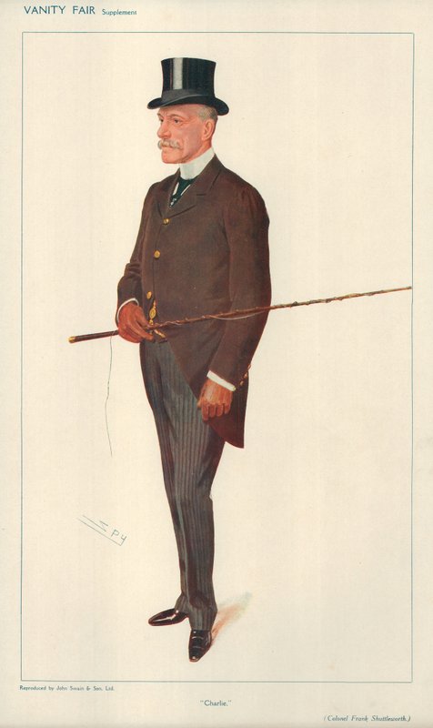 Colonel Frank Shuttleworth, Charlie, 10. Februar 1909, Vanity Fair Karikatur von Leslie Matthew Ward