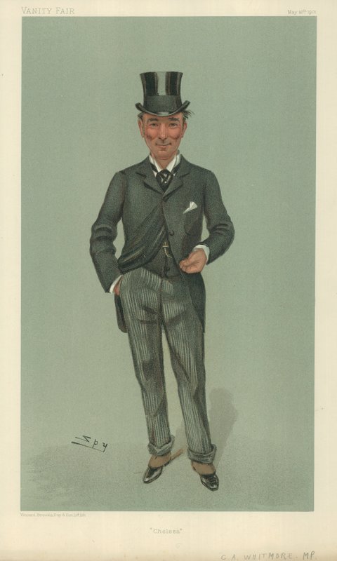Mr. Charles Algernon Whitmore, Chelsea, 16. Mai 1901, Vanity Fair Karikatur von Leslie Matthew Ward