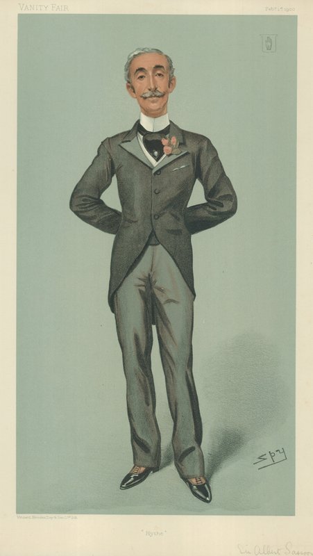 Sir Albert Edward Sassoon, Hyde, 1. Februar 1900, Vanity Fair Karikatur von Leslie Matthew Ward