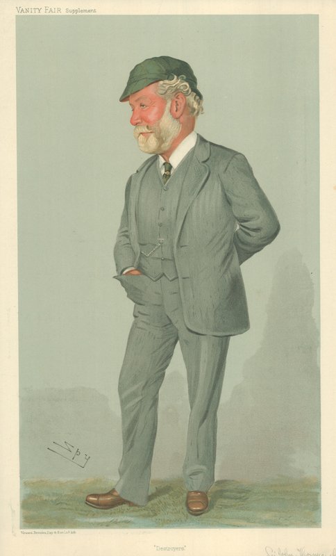Sir John Isaac Thornycroft, Zerstörer, 19. Januar 1905, Vanity Fair Karikatur von Leslie Matthew Ward