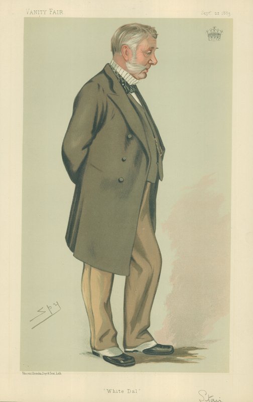 Der Earl of Stair, White Dal, 22. September 1883, Vanity Fair Karikatur von Leslie Matthew Ward